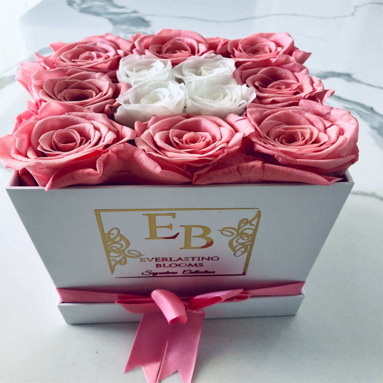 Cherry Blossoms Square Box - Everlasting Blooms Vic