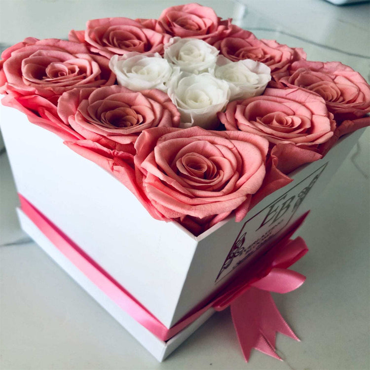 Cherry Blossoms Square Box - Everlasting Blooms Vic