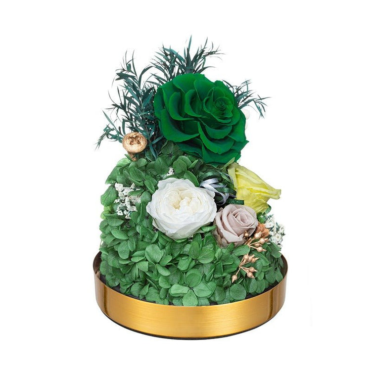 Emerald velvet Rose Dome - Everlasting Blooms Vic