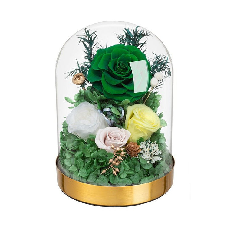 Emerald velvet Rose Dome - Everlasting Blooms Vic