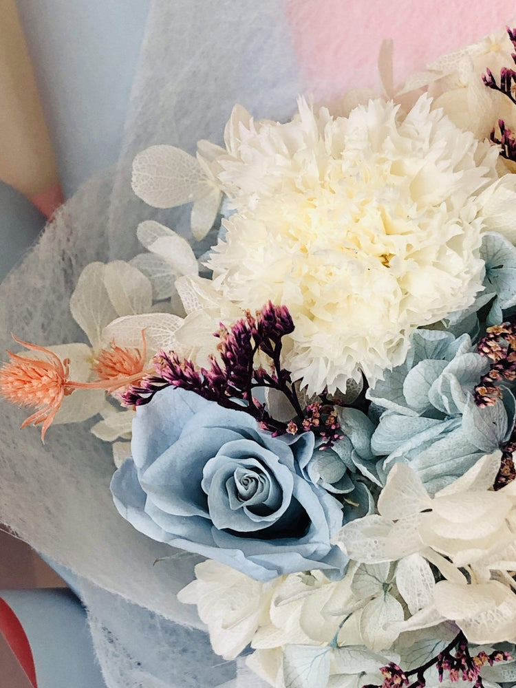 Florence Blue Floral Bouquet - Everlasting Blooms Vic