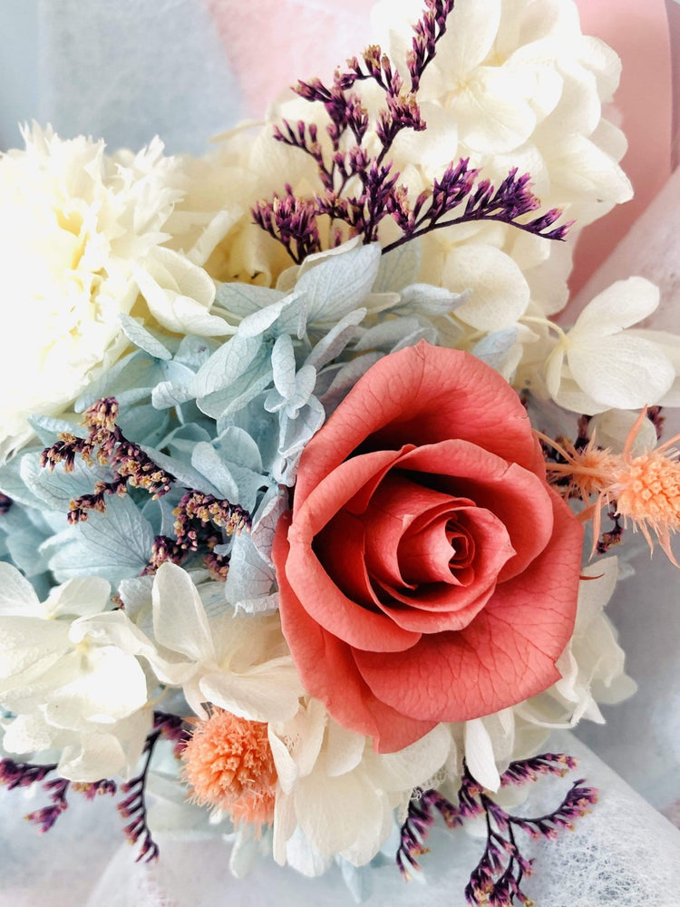 Florence Blue Floral Bouquet - Everlasting Blooms Vic