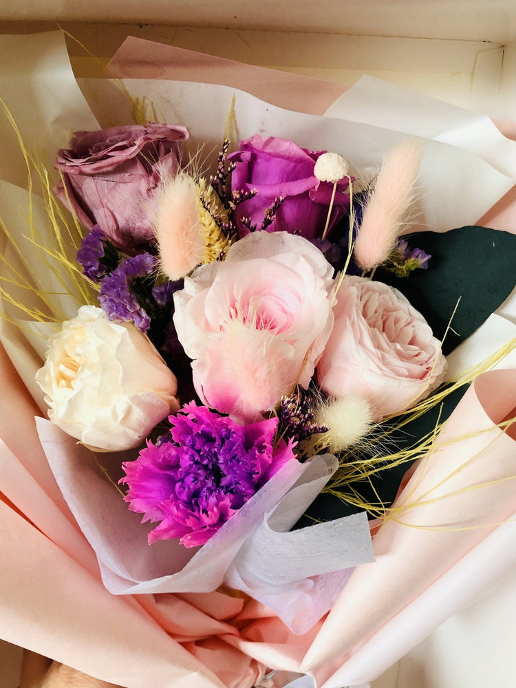 Florence II Pink Floral Bouquet - Everlasting Blooms Vic