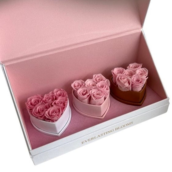 Le Mini Heart Bundle Sets - Pink - Everlasting Blooms Vic