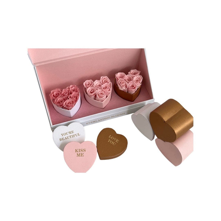 Le Mini Heart Bundle Sets - Pink - Everlasting Blooms Vic