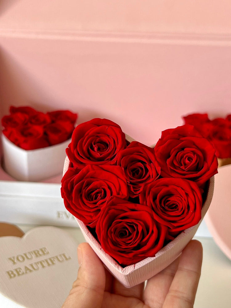 Le Mini Heart Bundle Sets - Red - Everlasting Blooms Vic