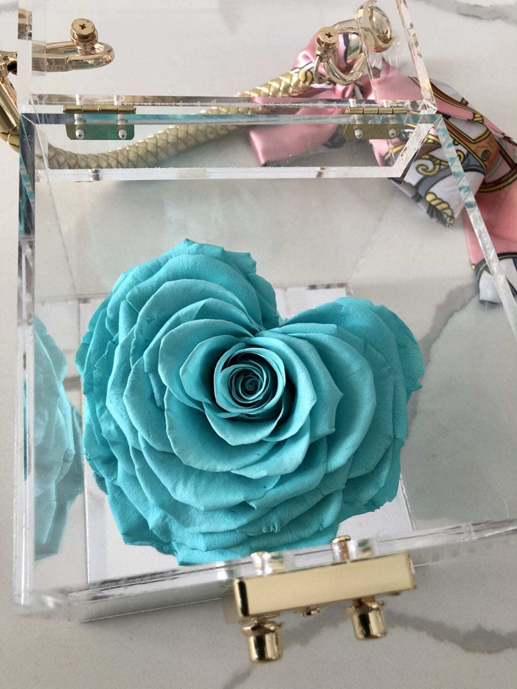 Le Coeur Bloom Bag Tiffany Blue Rose.