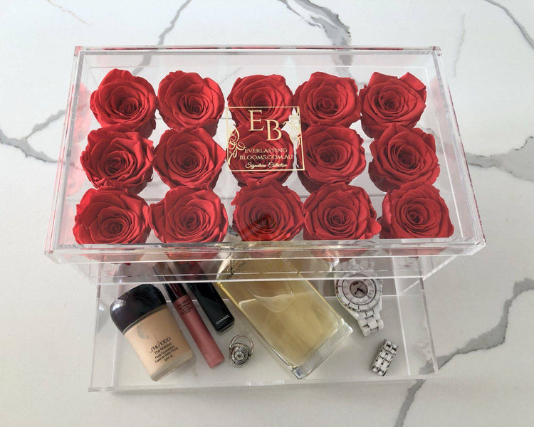 Pure Luxe Crystal Box Cherry Red.