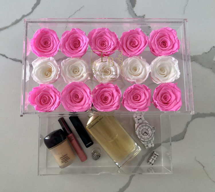Pure Luxe Crystal Box Pink Stripe.