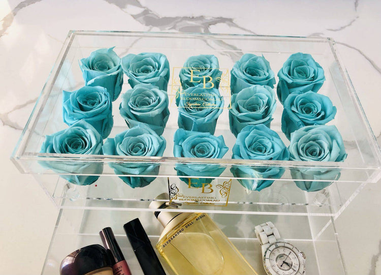 Pure Luxe Crystal Box Tiffany Blue.