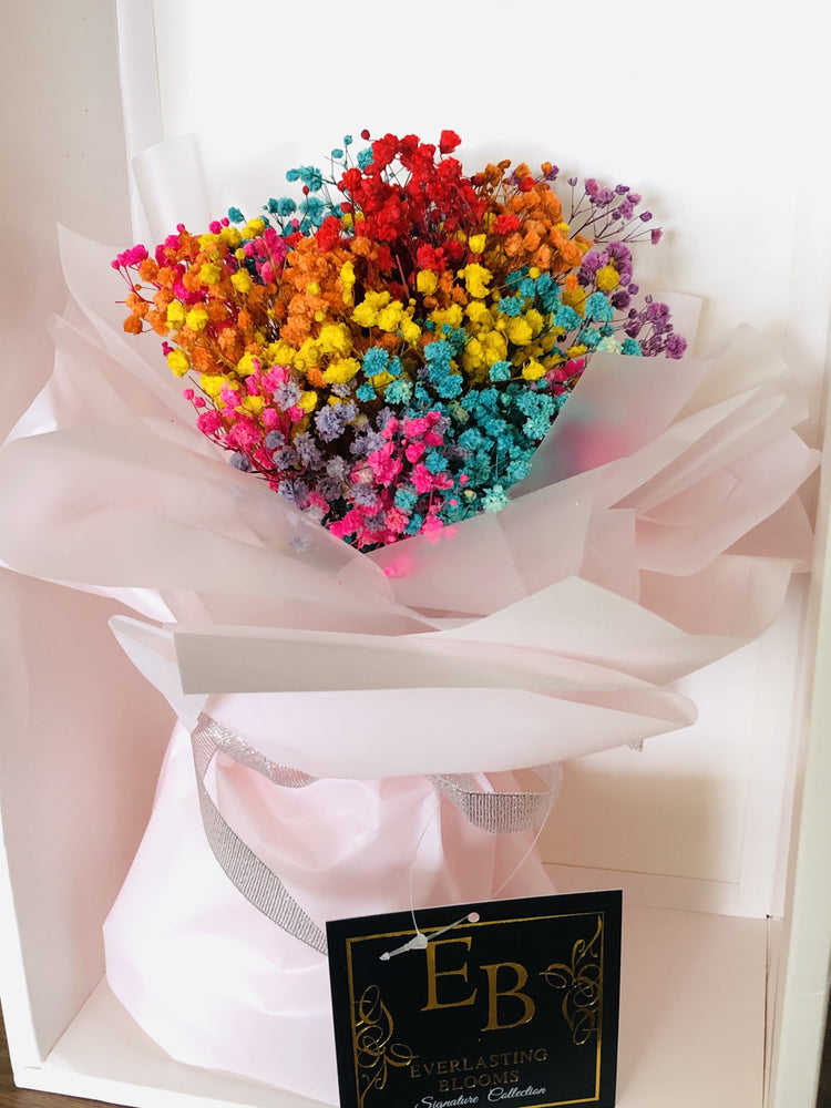 Rainbow Gyp Floral Bouquet.