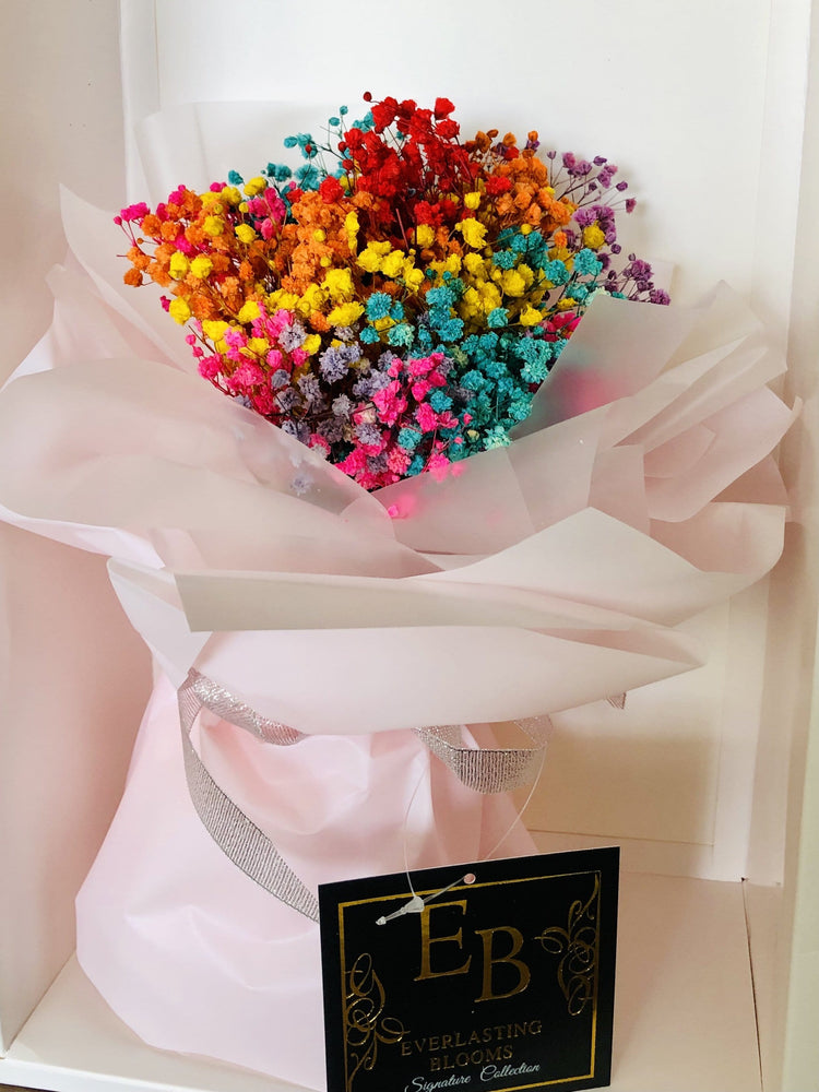 Rainbow Gyp Floral Bouquet.