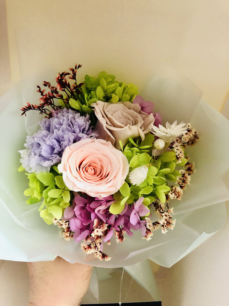 Miss Louise Green Floral Bouquet.