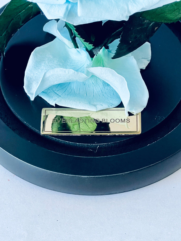 The Mini Everlasting Rose - Sky Blue.