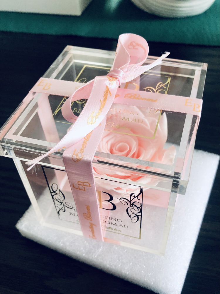 Single Rose Acrylic Box - Create Your Own.