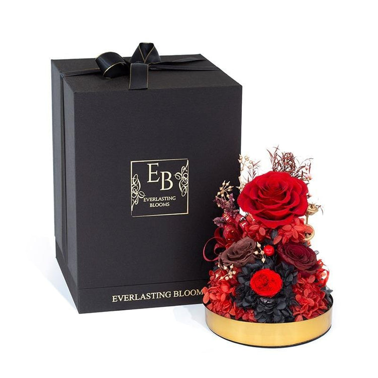 Red velvet Rose Dome.