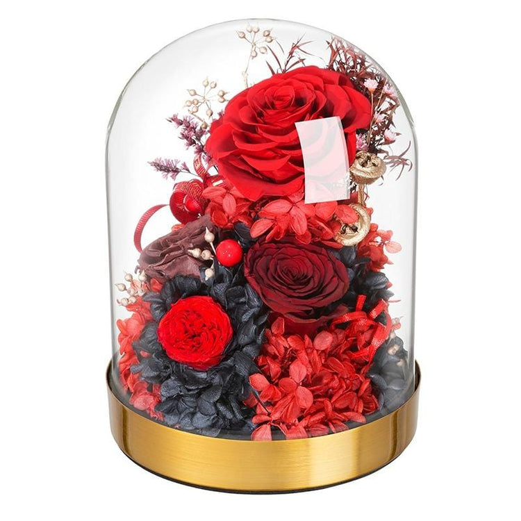 Red velvet Rose Dome.