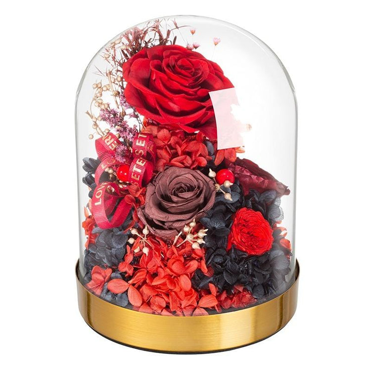 Red velvet Rose Dome.
