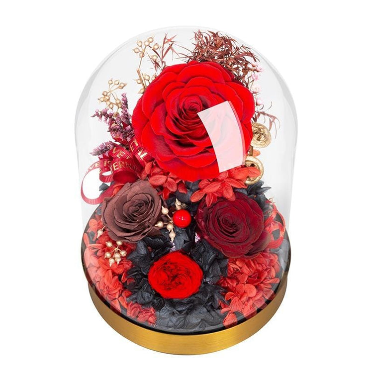 Red velvet Rose Dome.