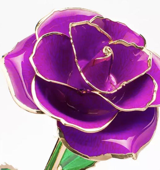 24K Gold dipped Rose Dome - Everlasting Blooms Vic