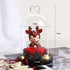 Baby Raindeer Rose Dome with LED - Everlasting Blooms Vic