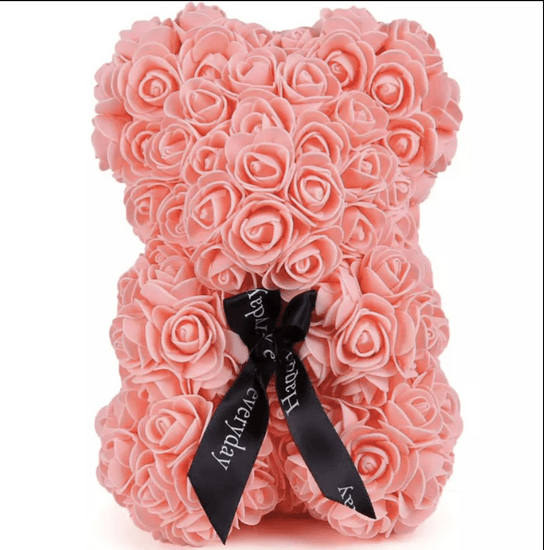 25cm Rose Bear with Gift Box.