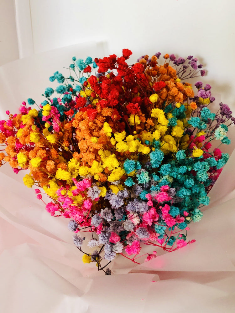 Rainbow Gyp Floral Bouquet.