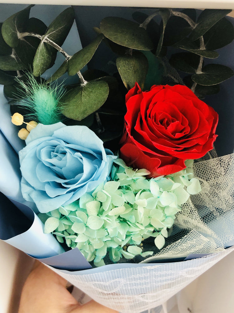 Amour Blue Floral Bouquet.